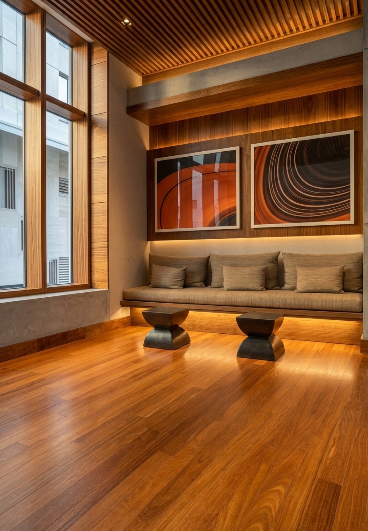 Piso de madera de alta densidad